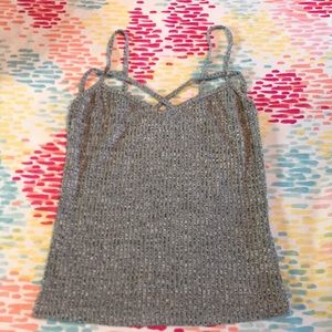 Grey crop top